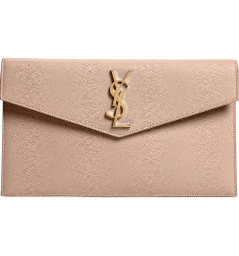 ysl uptown clutch sale|uptown calfskin leather envelope clutch.